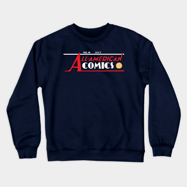 All-American Comics Crewneck Sweatshirt by EdwardLarson